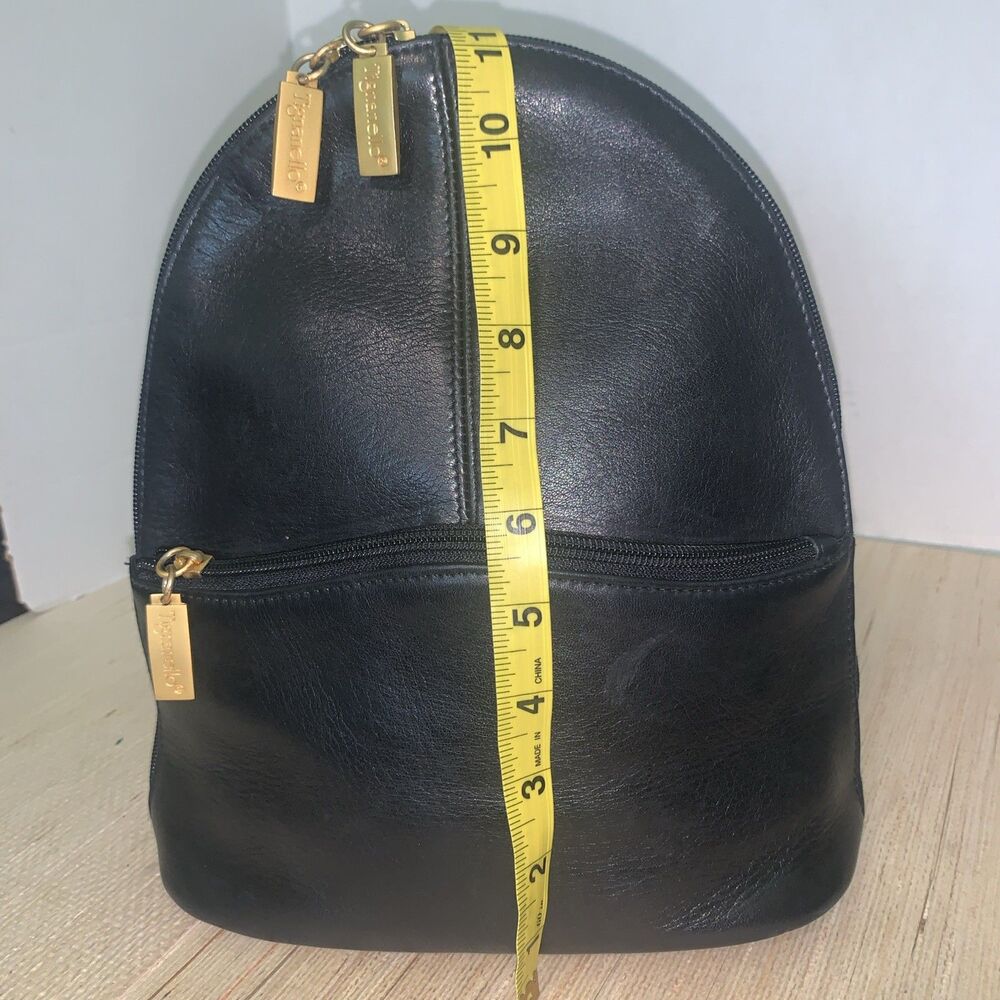 Tignanello Soft Black Vintage Leather Backpack Boho Academia Adjustable Soft Y2K - Picture 9 of 16